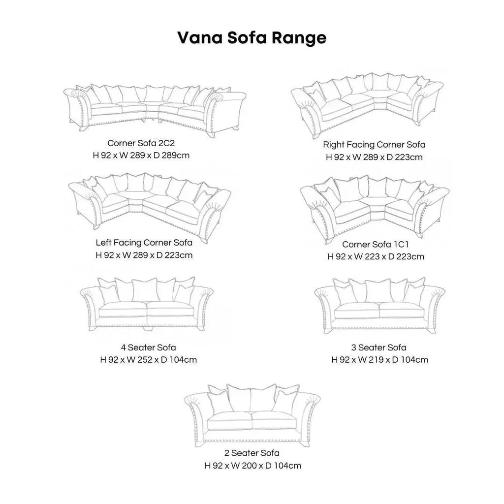 Vana Velveteen Sofa Range Home Store Living
