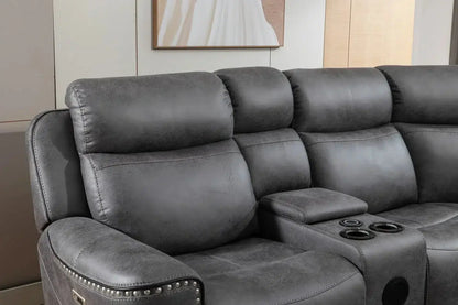 Techtronic Power Recliner Corner Sofa Home Store Living