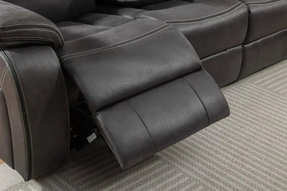 Techno Recliner (3+2 Seater Sofa Set) Dark Grey Home Store Living