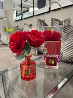 Desire Aroma Velvet Rose & Oud 200ml Red Rose Reed Diffuser Lesser & Pavey Ltd