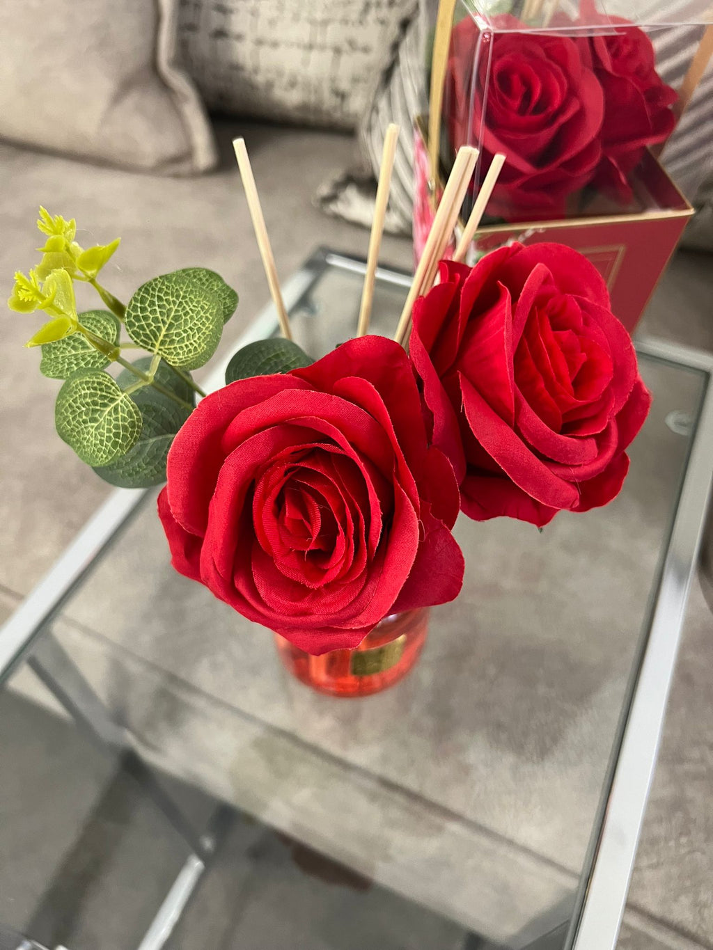 Desire Aroma Velvet Rose & Oud 200ml Red Rose Reed Diffuser Lesser & Pavey Ltd