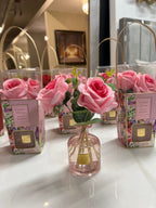 Desire Aroma Rose & Bergamot 200ml Pink Rose Reed Diffuser Lesser & Pavey Ltd