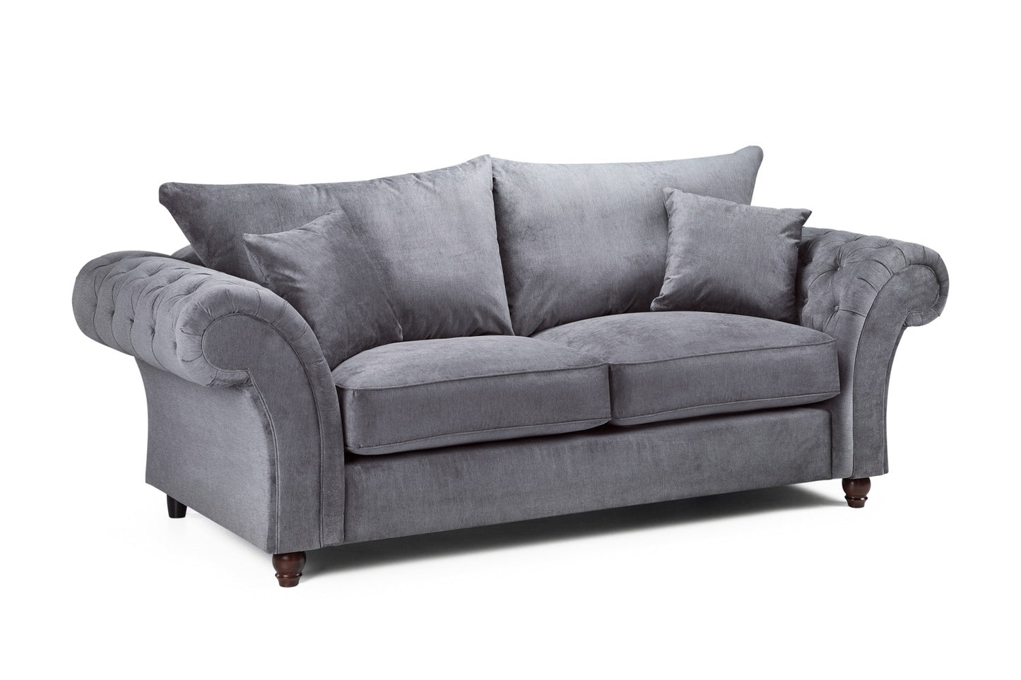 Windsor Fullback Sofa (3 Seater) Grey Home Store Living