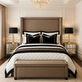 Winged Elizabeth Upholstered Bed Frame Home Store Living