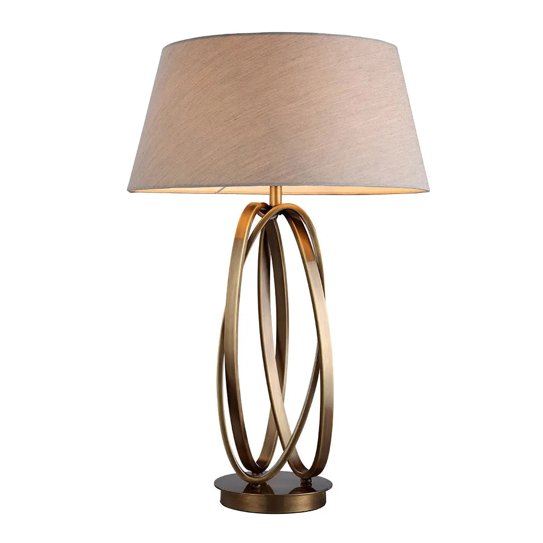 Uma Cognac Glass Body Table Lamp RV Astley