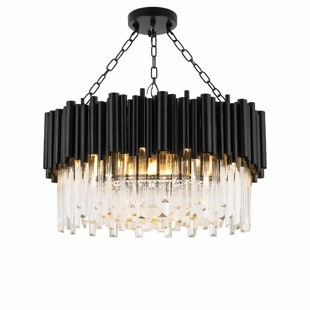 9 Light Ironwork Crystal Ceiling Light China