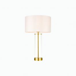 Lessina Table Lamp Brushed Brass Home Store Living