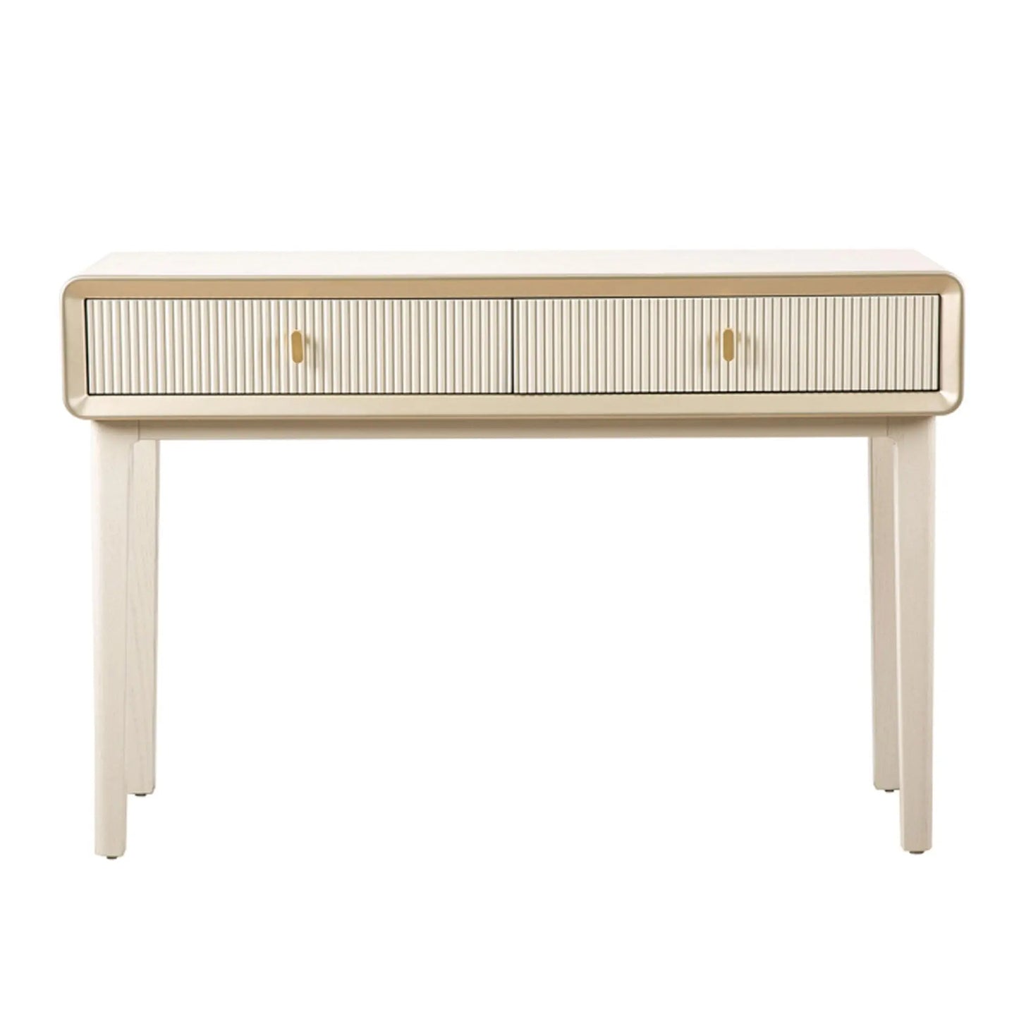 Amelie Cream Elm 2 Drawer Console Table CIMC