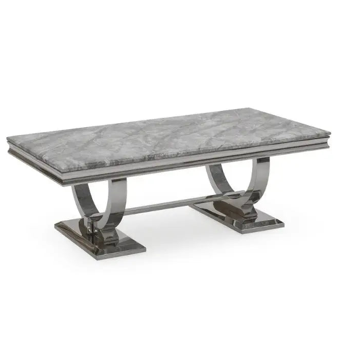 Arianna Grey Marble Coffee Table Home Store Living
