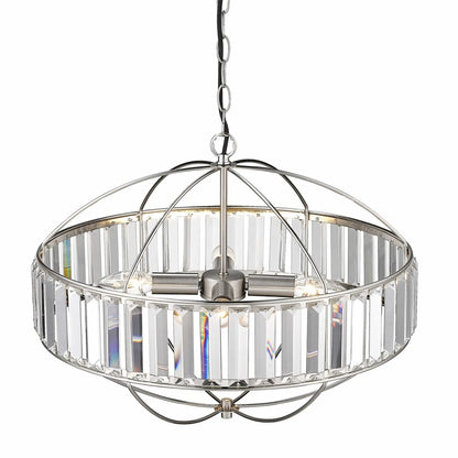 Ferrero Pendant Luminaire In Satin Nickel Home Store Living