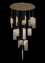 Brianna Round Brushed Gold Pendant Light Home Store Living