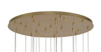 Brianna Round Brushed Gold Pendant Light Home Store Living