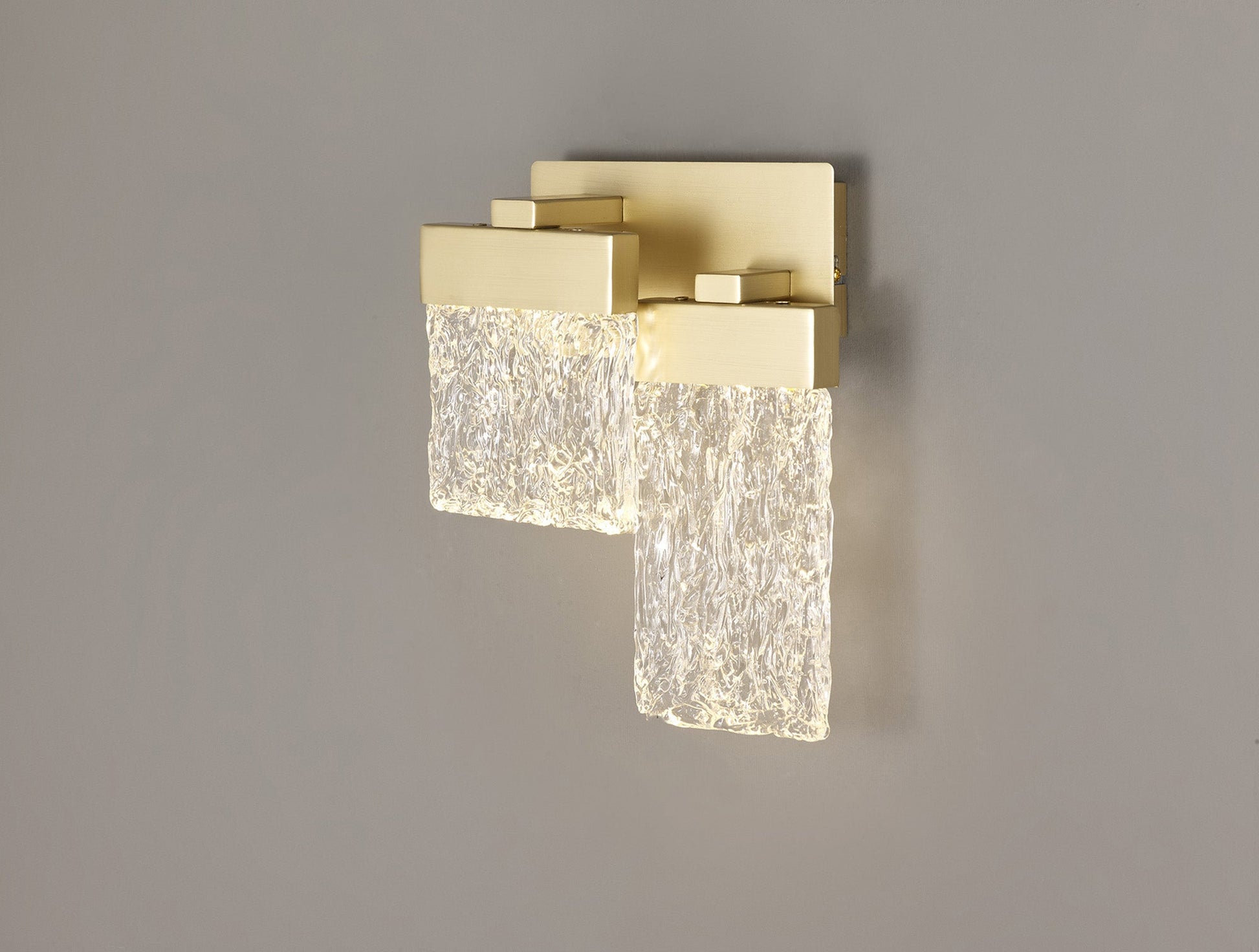 Brianna Switched Brushed Gold Wall Lamp Home Store Living