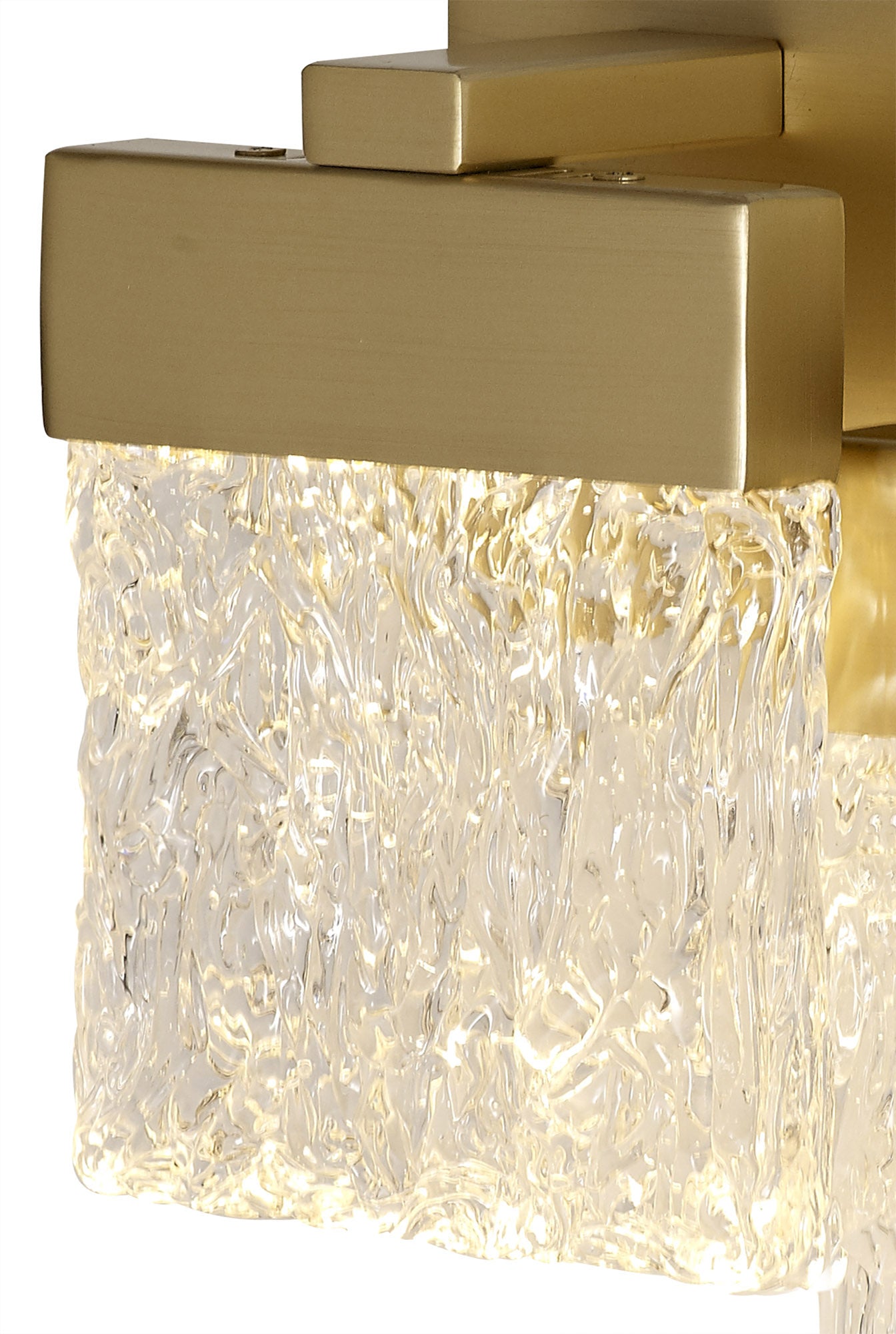 Brianna Switched Brushed Gold Wall Lamp Home Store Living