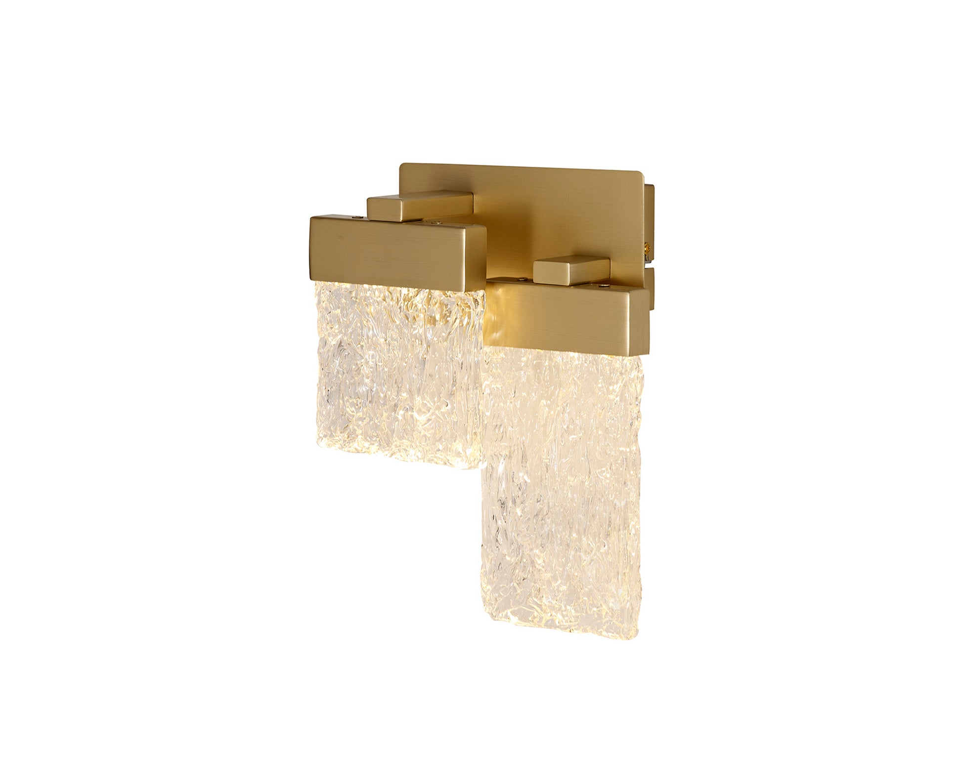 Brianna Switched Brushed Gold Wall Lamp Home Store Living