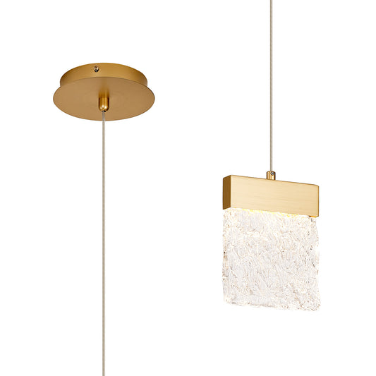 Brianna Brushed Gold Pendant Light Home Store Living