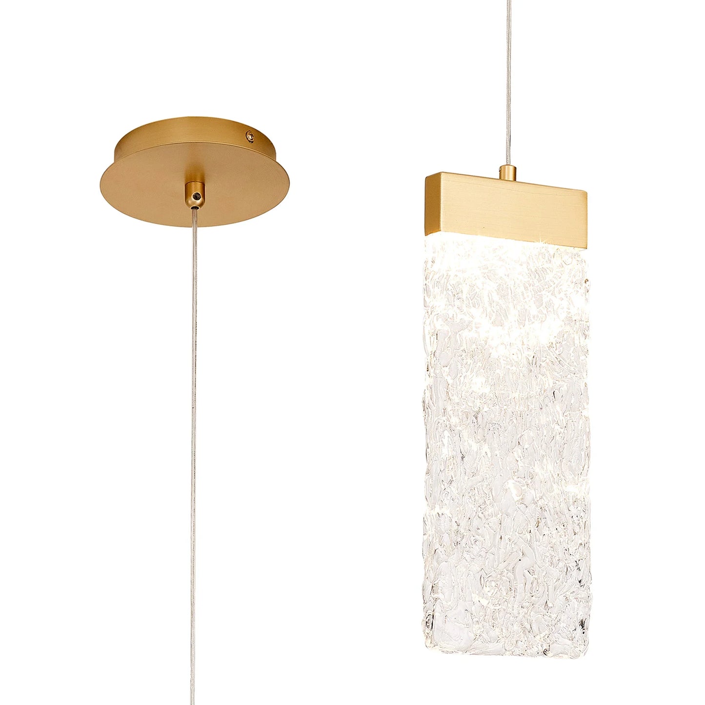 Brianna Brushed Gold Pendant Light Home Store Living