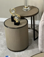 Belgravia nesting side tables with decorative accessories