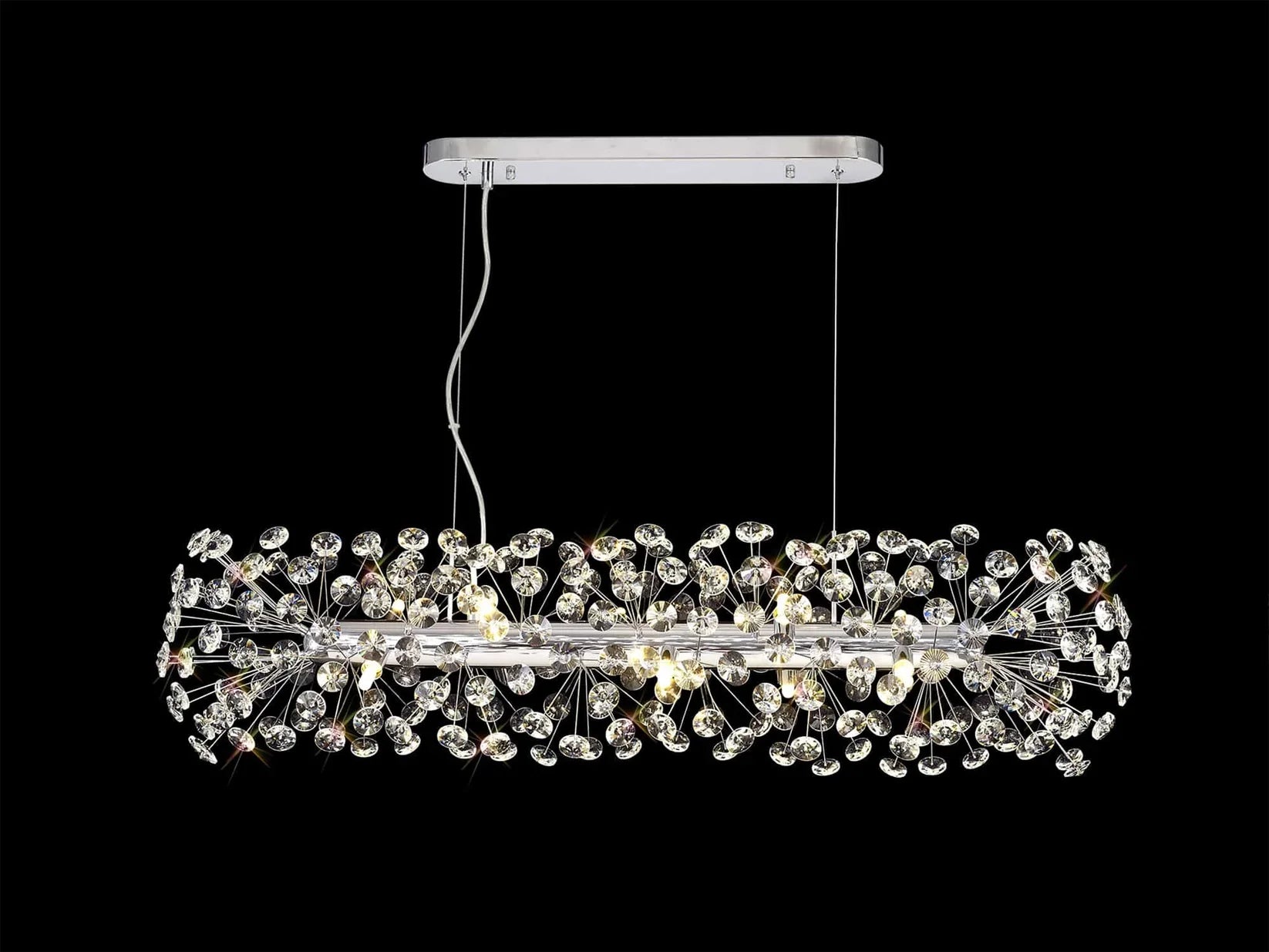 Brantley Oblong Linear Crystal Pendant Home Store Living