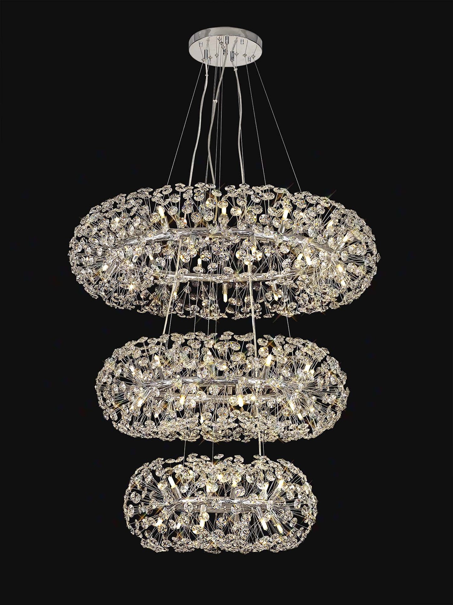 Brantley 3 Tier Crystal Ceiling Pendant Home Store Living