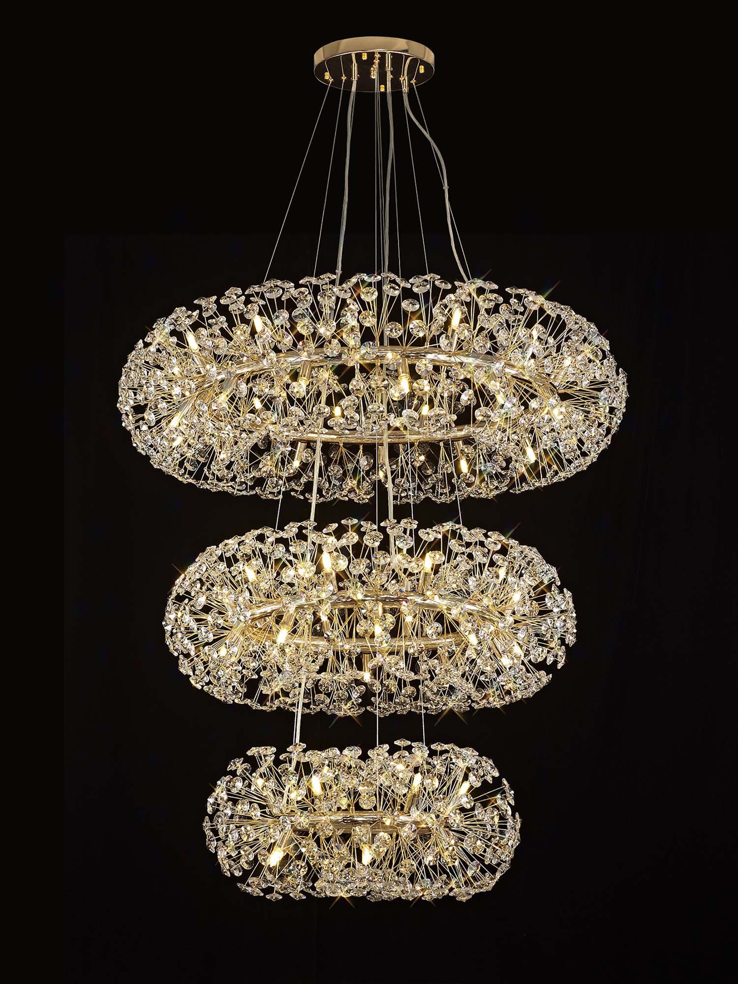 Brantley 3 Tier Crystal Ceiling Pendant Home Store Living