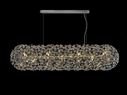 Brantley Oblong Linear Crystal Pendant Home Store Living