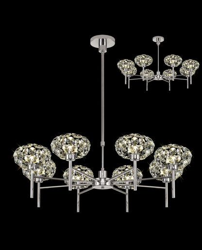 Brantley Telescopic Crystal Ceiling Light Home Store Living