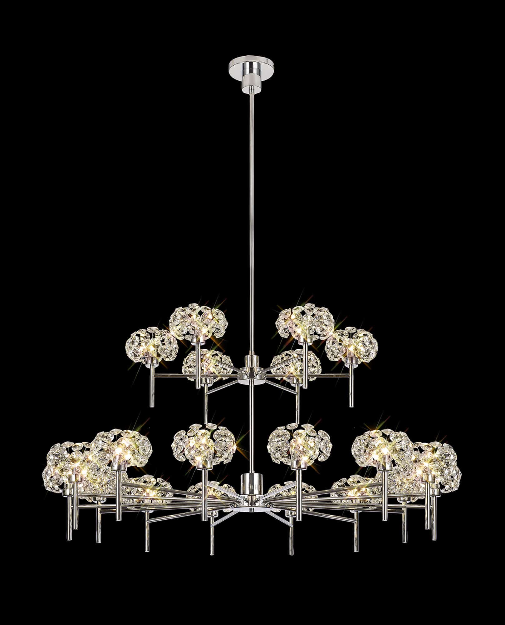 Brantley 2-Tier Crystal Ceiling Light Home Store Living