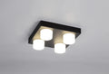 Bianca 4 Light Fixed Ceiling, 4 x 5W LED, 4000K, 1700lm, IP44, Sand Black, 3yrs Warranty Home Store Living