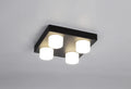 Bianca 4 Light Fixed Ceiling, 4 x 5W LED, 4000K, 1700lm, IP44, Sand Black, 3yrs Warranty Home Store Living