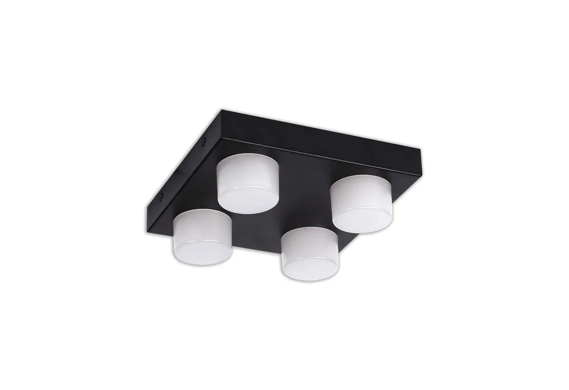 Bianca 4 Light Fixed Ceiling, 4 x 5W LED, 4000K, 1700lm, IP44, Sand Black, 3yrs Warranty Home Store Living