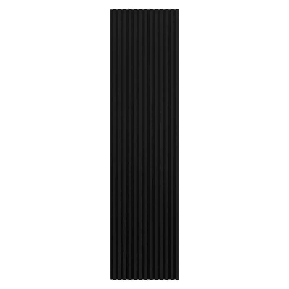 Black Acoustic Timber Slat Wall Panel - 2400mm x 600mm AWS