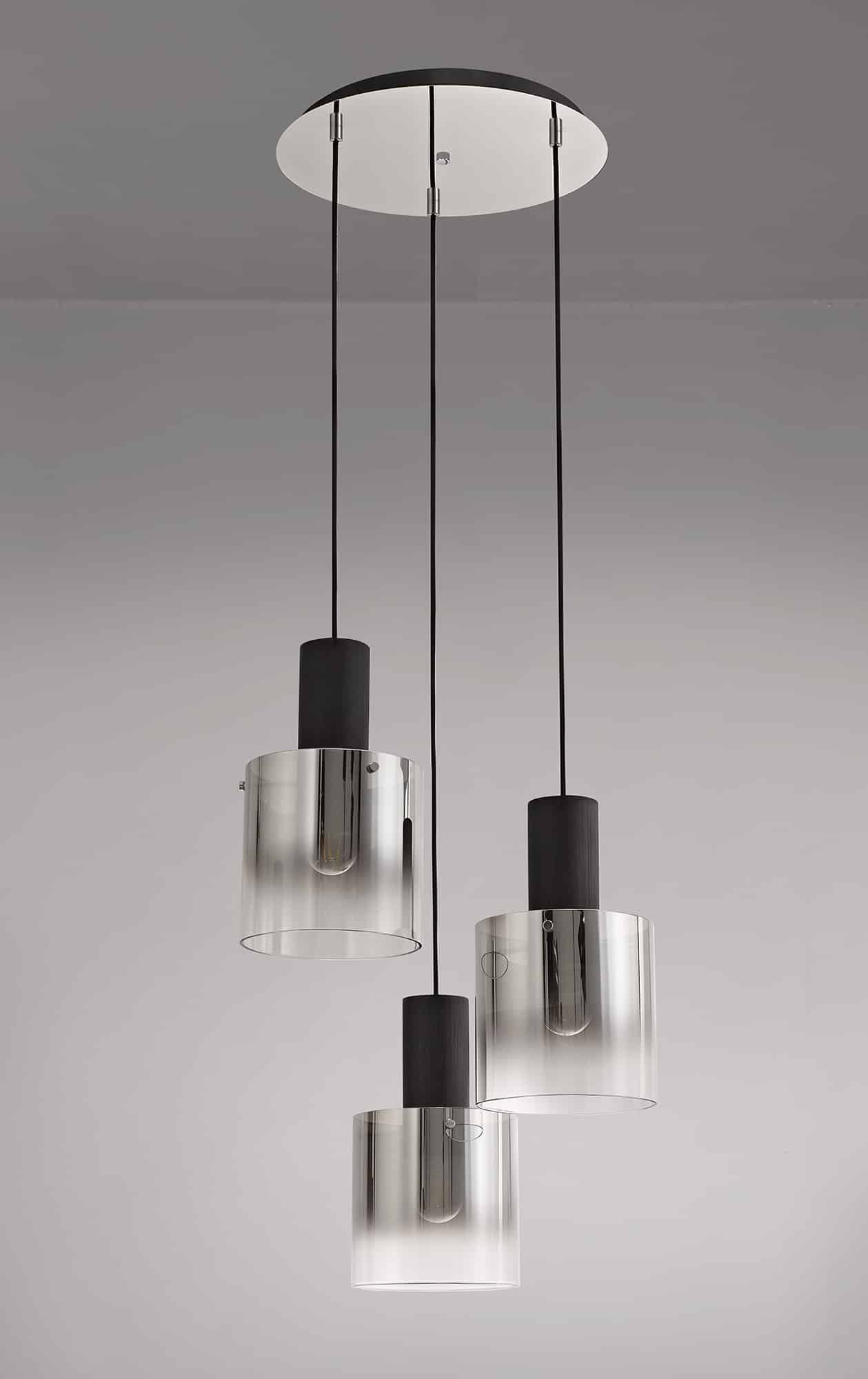 Bonni 3 Light Adjustable E27 Round Pendant Home Store Living