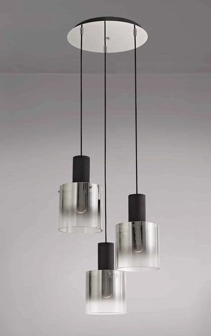 Bonni 3 Light Adjustable E27 Round Pendant Home Store Living