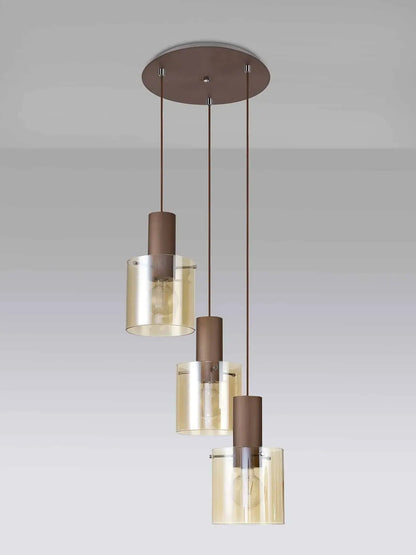 Bonni 3 Light Adjustable E27 Round Pendant Home Store Living