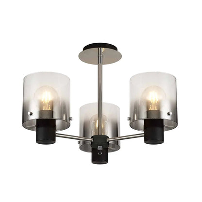 Bonni 3 Light Adjustable E27 Semi Flush Light Home Store Living