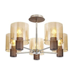 Bonni 5 Light Adjustable E27 Semi Flush Light Home Store Living