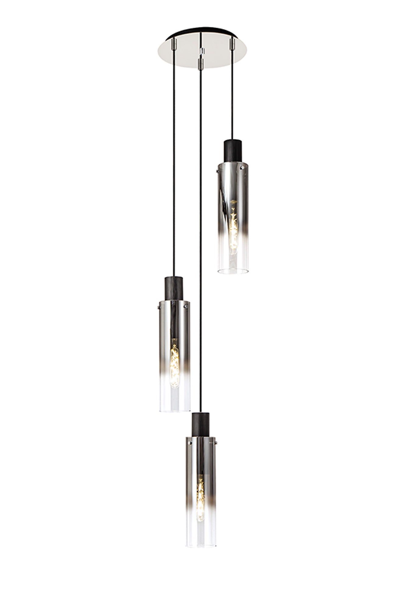 Bonni Slim 3 Light Adjustable E27 Round Pendant Home Store Living