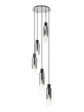 Bonni Slim 5 Light Adjustable E27 Round Pendant Home Store Living