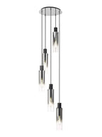 Bonni Slim 5 Light Adjustable E27 Round Pendant Home Store Living
