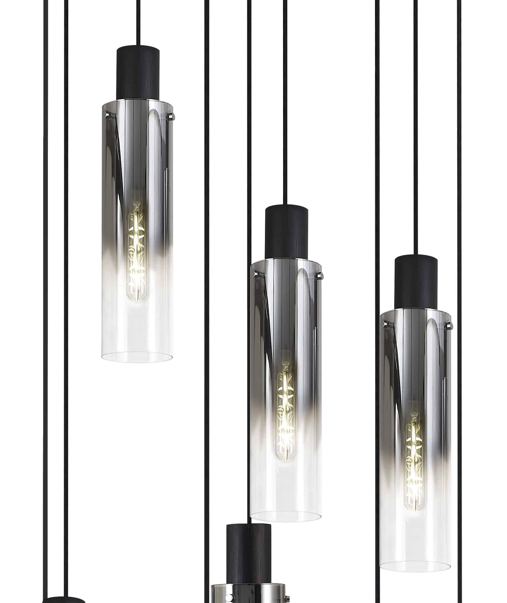 Bonni Slim 9 Light Adjustable E27 Round Pendant Home Store Living