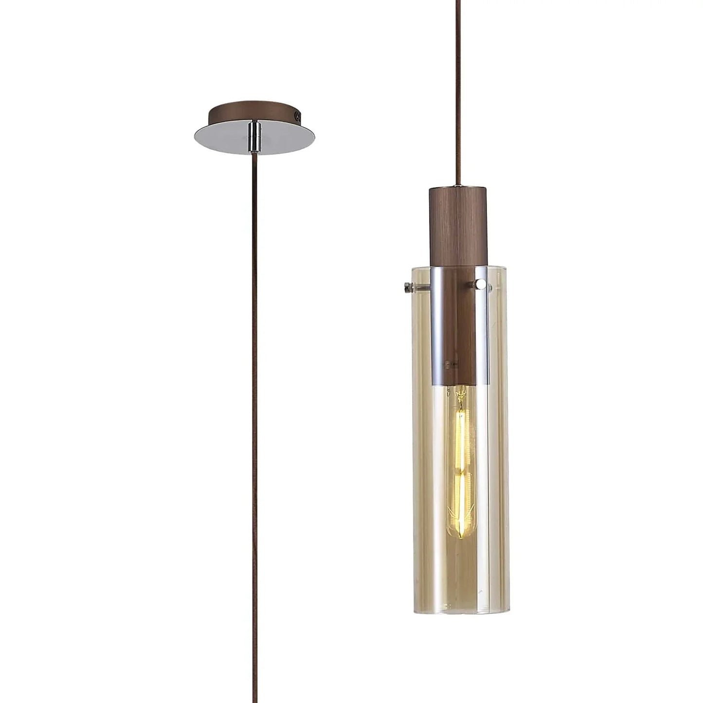 Bonni Slim 1 Light Single Adjustable Pendant Home Store Living