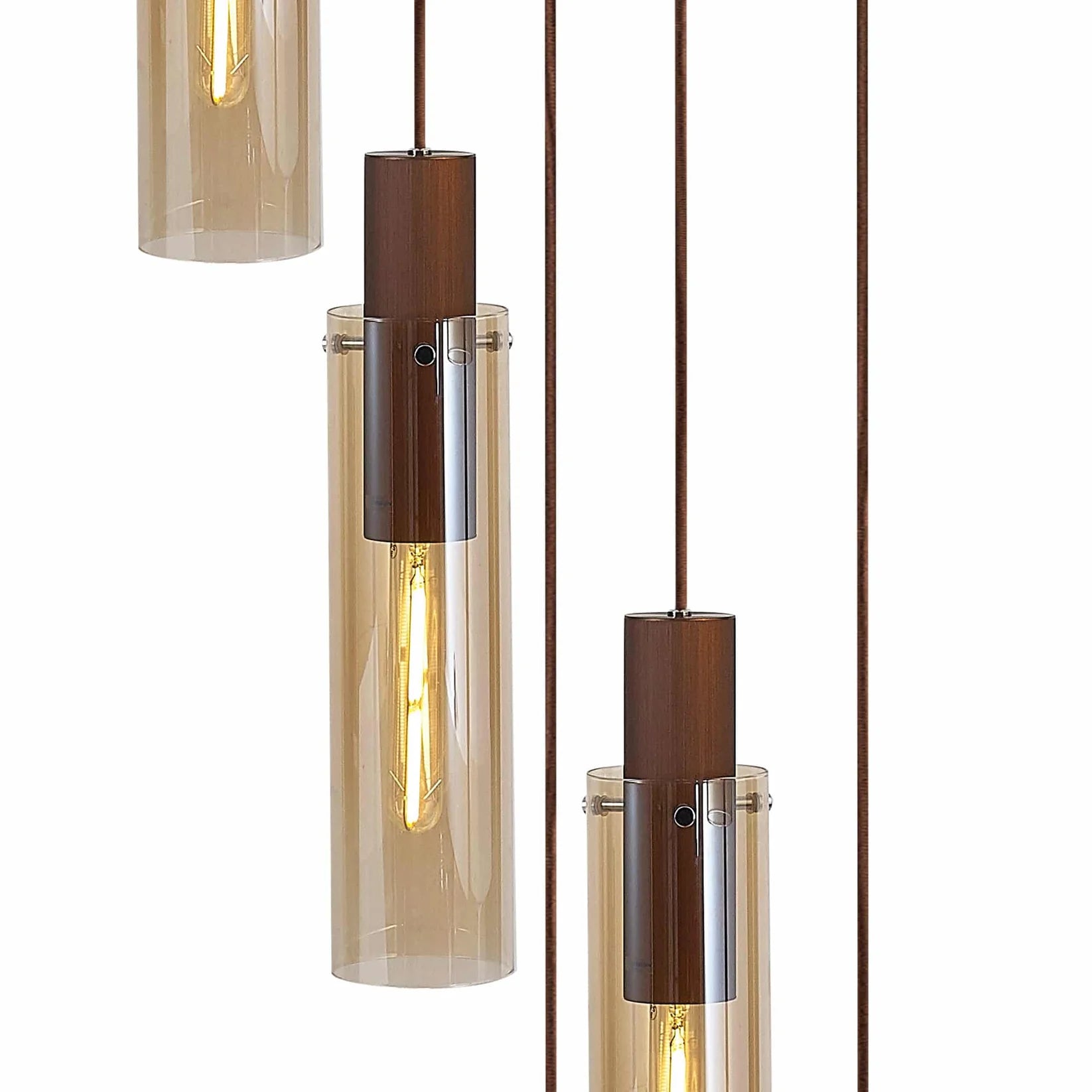 Bonni Slim 5 Light Adjustable E27 Round Pendant Home Store Living