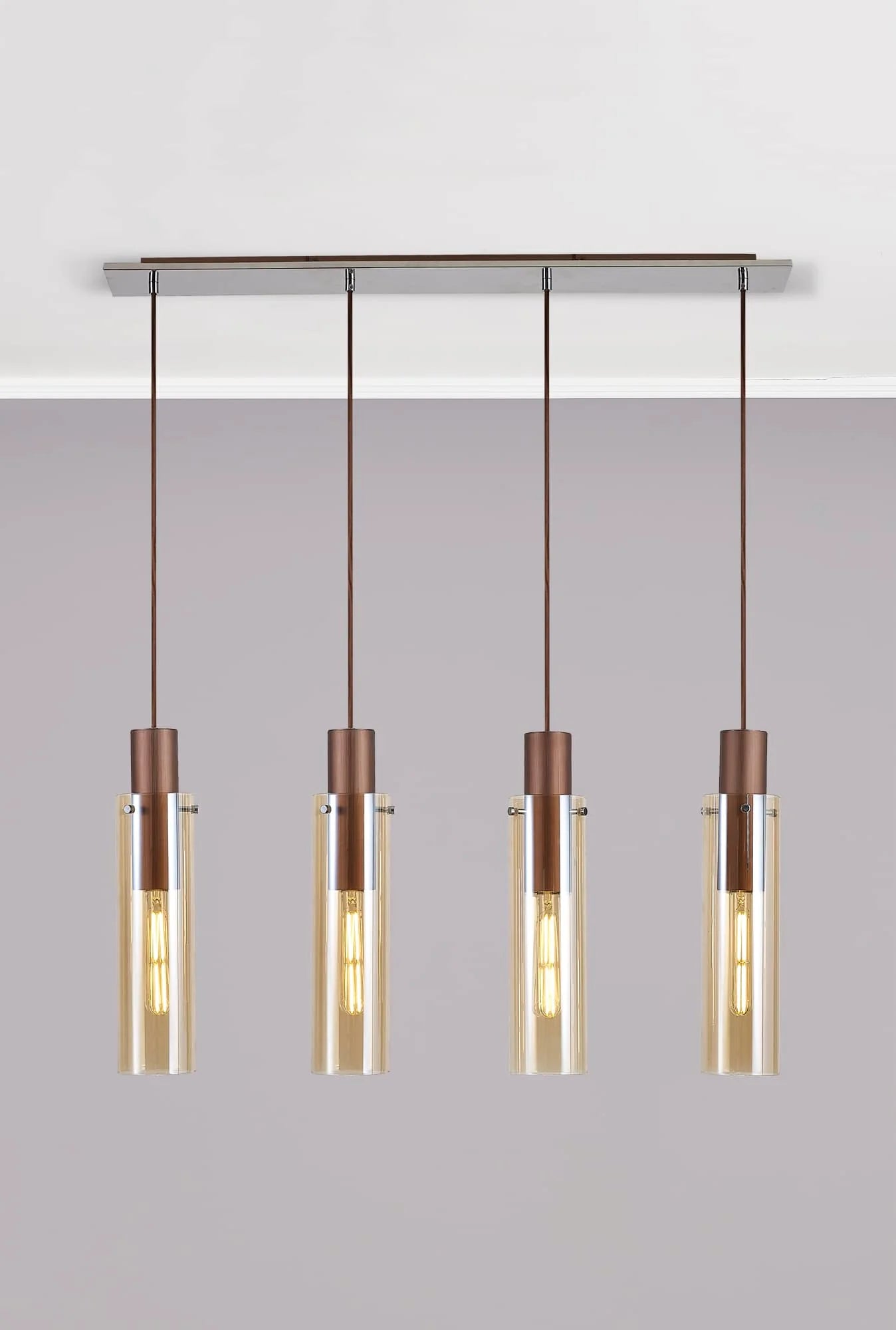 Bonni Slim 4 Light Adjustable Linear Pendant Home Store Living