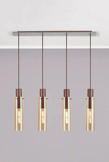 Bonni Slim 4 Light Adjustable Linear Pendant Home Store Living