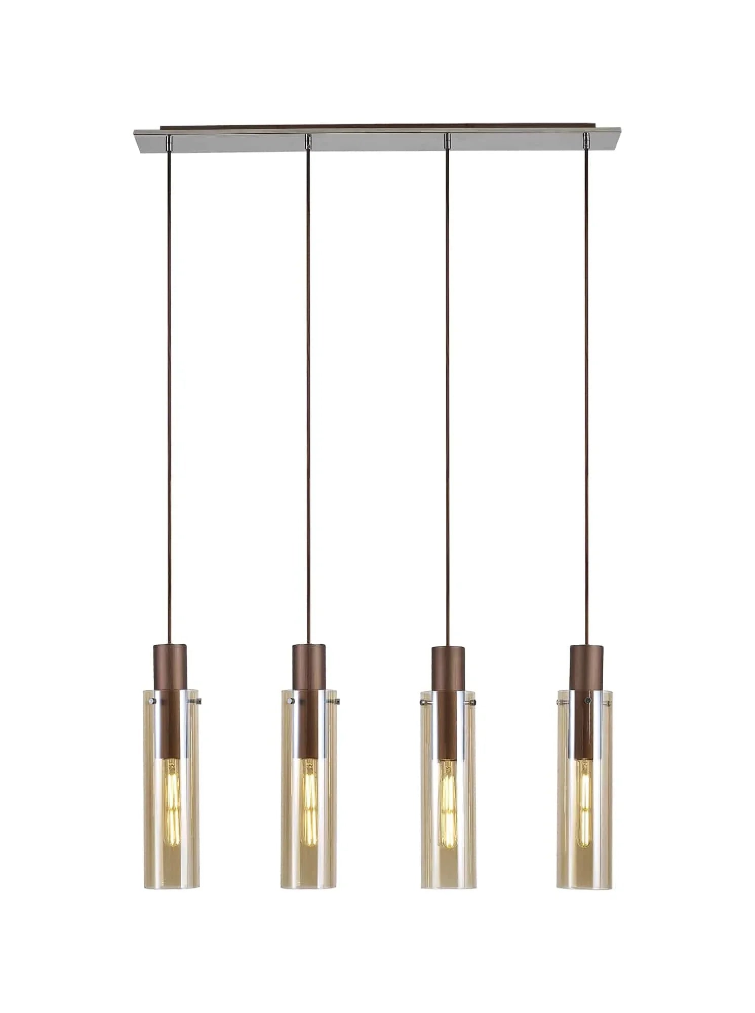 Bonni Slim 4 Light Adjustable Linear Pendant Home Store Living