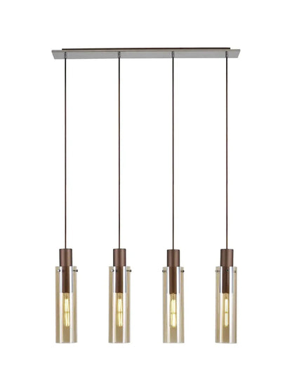 Bonni Slim 4 Light Adjustable Linear Pendant Home Store Living