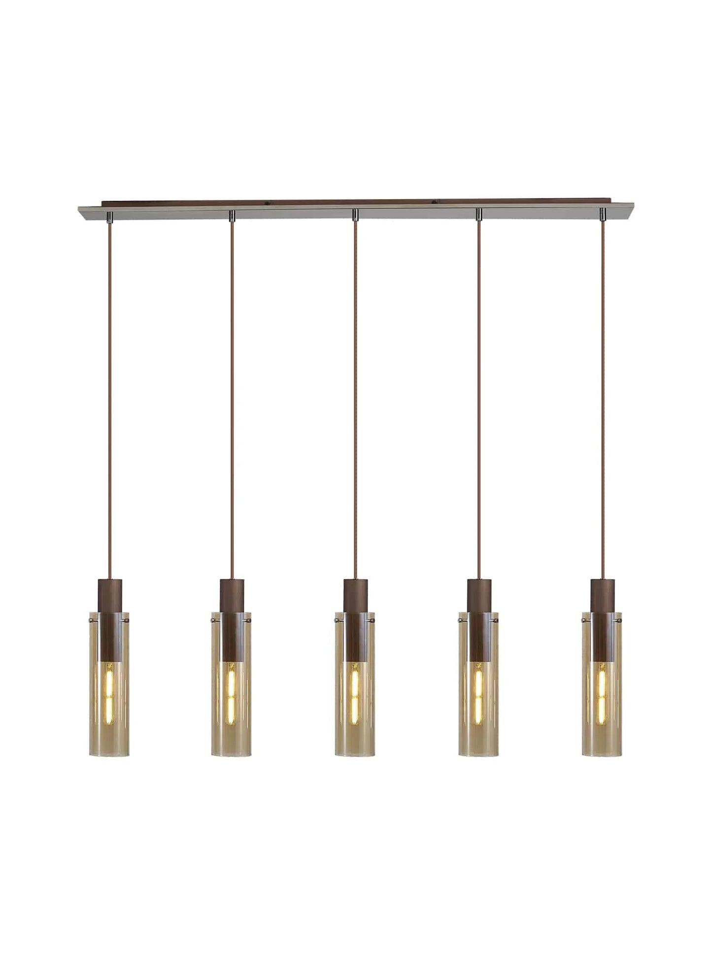 Bonni Slim 5 Light Adjustable Linear Pendant Home Store Living