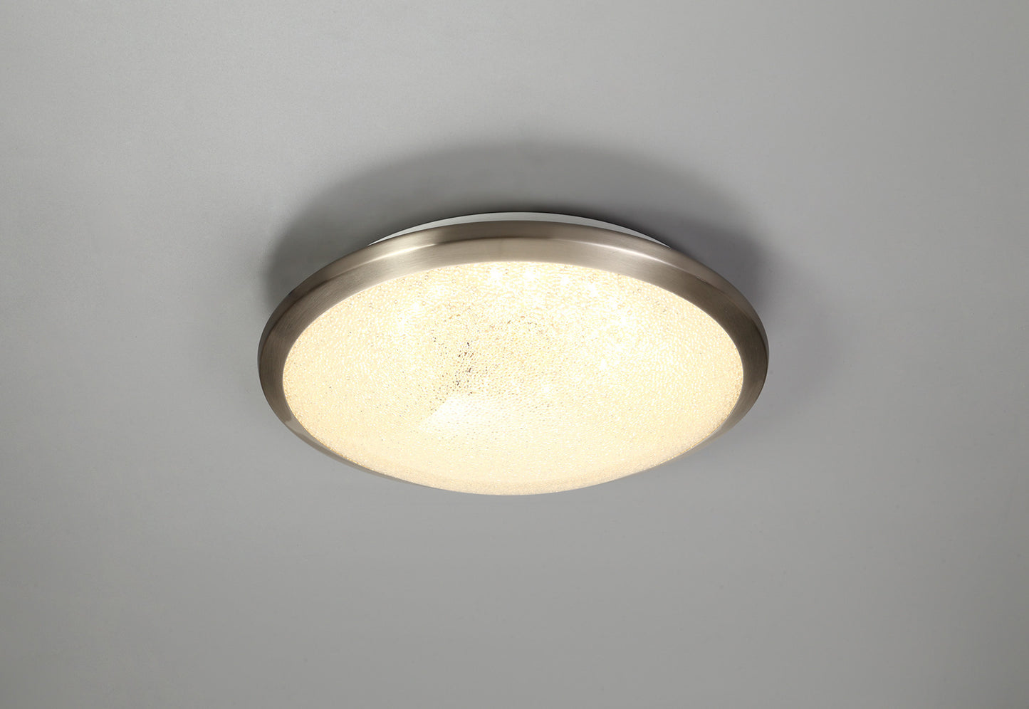 Brynn Satin Nickel/Crystalline Ceiling Light Home Store Living