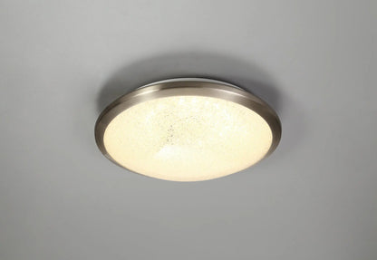 Brynn Satin Nickel/Crystalline Ceiling Light Home Store Living